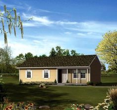 3d Home Design Floor Plans, Open Space Living, Ranch Style Home