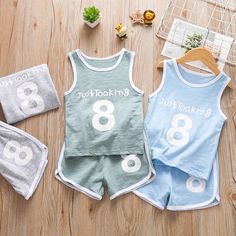 Material:Cotton,Polyester Thickness:Regular Package included:2 Pieces Season:Summer Sales 2-piece Letter Pattern Vest & Shorts for Toddler Boy Wholesale children's clothing,which is very comfortable to wear it.Fashionable high quality organic and affordable clothes 2-piece Letter Pattern Vest & Shorts for Toddler Boy Wholesale children's clothing that will always catch the attention of people.2-piece Letter Pattern Vest & Shorts for Toddler Boy Wholesale children's clothing are very comfortable Summer Playwear Set Shorts, Summer Playwear Set With Shorts, Blue Stretch Cotton Sets, Playful Stretch Summer Sets, Playful Stretchable Summer Sets, Cotton Sleeveless Summer Sets, Sleeveless Cotton Sets For Summer, Light Blue Cotton Sets For Summer, Sleeveless Cotton Summer Set