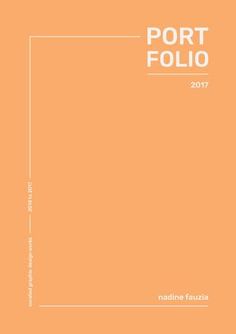 the cover of port folio 2013, with an orange background and white text