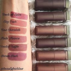 Maybelline Matte Lipstick, Make Up Factory, Chocolate Clay, Camouflage Makeup, Lipstick Tattoos, Lipstick Nude, Touch Of Spice, Alat Makeup