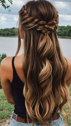 Hairstyle Examples, Formal Hairstyles For Long Hair, Greasy Hair, Hair School, Bridesmaid Hair Makeup, School Hairstyles, Hair Solutions, Hair Easy, Penteado Cabelo Curto