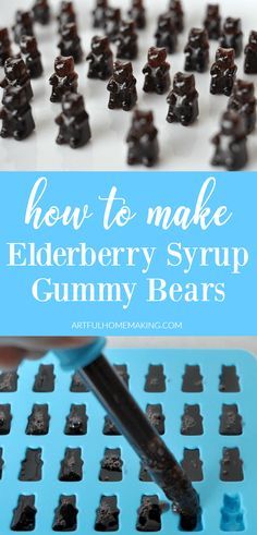 how to make elderberry syrup gummy bears