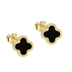 PRICES MAY VARY. ☑️ STYLE : Clover Earrings have a stunning shine - the very best only for you! Perfect for western wear, party wear making you look super sexy and attractive! ☑️ DESIGN : The leaves of four-leaf clovers are said to stand for faith, hope, love, and luck. ☑️ HYPOALLERGENIC -- Our Jewelry is Anti Allergic, Nickel Free, Lead Free which makes our Jewelry Ideal for Sensitive Skin. ☑️ ABOUT LABLING : LaBling offers you the trendiest Jewelry made just for you! Our intent is to bring you Stud Earrings Black, Love And Luck, Clover Earrings, Faith Hope Love, Earrings Black, Hope Love, Trendy Jewelry, Faith Hope, Four Leaf Clover