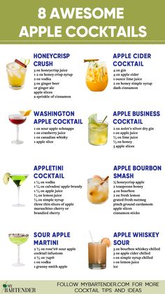 Apple Cocktails 99 Apples Cocktails, Sour Apple Mixed Drinks, Apple Cocktails Recipes, Apple Crisp Cocktail, Apple Liqueur Cocktails, Cocktail With Apple Juice, Washington Apple Cocktail, Sour Apple Schnapps Drinks, Candy Apple Cocktail