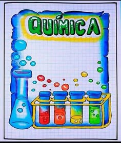 an image of a poster with the words quimica