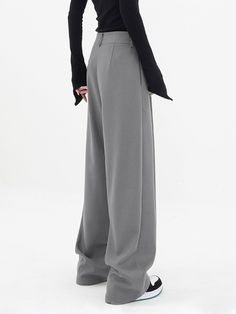 DETAILS
Composition: 95% Polyester, 5% Elastane
Design: Pocket
Style: Casual
Thickness: Regular
Sheer: No
Material: Woven Fabric
Occasion: Leisure Formal Gray Wide-leg Pants, Elegant Gray Full-length Wide Leg Pants, Elegant Gray Wide Leg Pants, Formal Full-length Baggy Pants, Formal Baggy Full-length Pants, Elegant Baggy Dress Pants For Fall, Gray Wide Leg Pants For Formal Fall Occasions, Elegant Baggy Wide Leg Pants For Work, Chic Gray Wide Leg Pants For Formal Occasions