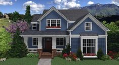 Bloxburg Craftsman House Ideas, Bloxburg Craftsman House, Bloxburg Neighborhood, Bloxburg Christmas