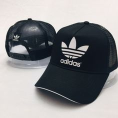 Brand New Black Adidas Trucker Style Hat Vented Casual Black Snapback Hat With Letter Print, Black Casual Snapback Hat For Streetwear, Casual Black Trucker Hat With Letter Print, Urban Black Trucker Hat With Letter Print, Black Snapback Hat Casual Style, Black Visor Trucker Hat For Outdoor, Casual Black Snapback Hat, Black Hip Hop Snapback Hat, Black Trucker Hat With Letter Print And Flat Bill