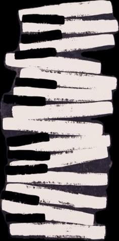 a black and white drawing of piano keys