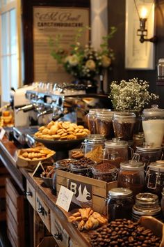 a table filled with lots of different types of food