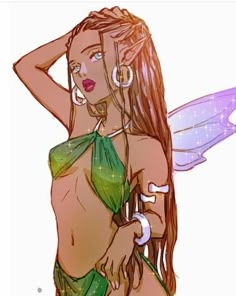 Fae People, Winx Club Magazine, Cute Drawlings, Club Magazine, Cherry Jam, Klub Winx, Digital Portrait Art, Black Artwork, Art Style Inspiration