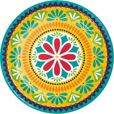 Fiesta Pottery Dinner Plate by Creative Converting Business Gift Baskets, Fiesta Party Food, Fiesta Party Supplies, Mexican Fiesta Party, Color Plate, Plate Designs, Colorful Pottery, Fiesta Theme Party, Cactus Party