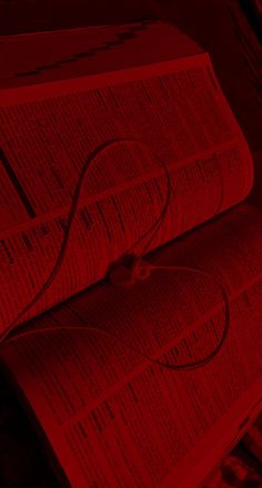 two large red books sitting next to each other