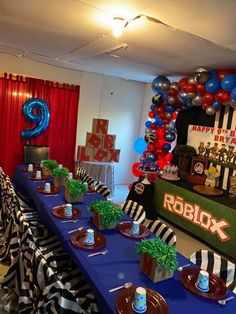 an image of a party with balloons and decorations