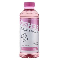 osh38 cohee and mata liquid bottle with pink cap on white background