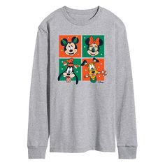 He will love showing off his holiday style with this Disney's Mickey Mouse & Friends Men's Christmas Grid Long Sleeve Graphic Tee. © Disney FEATURES Crewneck Long sleeveFABRIC & CARE Solid Color: Cotton ; Heather Colors: Cotton/Polyester Machine wash Imported Size: XS. Color: Med Grey. Gender: male. Age Group: adult. Friends Boys, Long Sleeve Graphic Tee, Graphic Material, Friends Christmas, Kids Pattern, Kids Clothes Boys, Mickey Mouse And Friends, Christmas Men, Top Graphic Tees