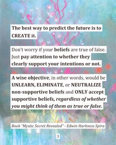 an image of a quote with the words, best way to protect the future is to create it