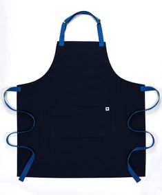 Delantal de Cocina Azul Cantábrico 2.0 Tablyer delantales Housekeeping Dress, Waiter Uniform, Modern Aprons, Deep Navy Blue, Blue Apron, Stick It, Custom Aprons, Personalized Aprons, Bib Apron