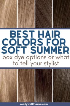 Soft summer girls already know how to check the cool tones in everything. But cool toned hair dye can be hard to find. Soft summer hair color ideas from your soft summer color palette for seasonal color analysis is a priority. Color analysis hair ideas that enhance your natural beauty and box dye hair color. Can soft summers have red hair? Well...sort of! Hair Color For Soft Summer Skin Tone, Colors For Soft Summer, Hair Color For Soft Summer, Hair Colors For Soft Summer, Soft Summer Color Palette Hair Colour, Best Hair For Soft Summer, Blond Hair For Soft Summer, Best Hair Color For Soft Summer, Cool Summer Hair Colors