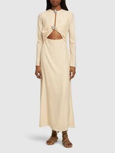 Johanna Ortiz Hunter Of Dreams Silk Jacquard Dress In Beige - 55% Off | Editorialist Johanna Ortiz, Jacquard Dress, Marrakech, 50 %, Great Deals, Silk