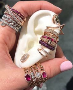 Dope Jewelry Accessories, Accesories Jewelry, Jewelry Accessories Ideas, Dope Jewelry, Girly Accessories, Jewelry Fashion Trends, Classy Jewelry, Stacked Jewelry, Funky Jewelry