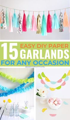 easy diy paper garlands for any occasion