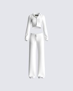 An all-white full tracksuit set... you're welcome 😏 Brighten up any room you walk into with your beauty and our fit... An iconic duo 👌🏼 White Athleisure Loungewear Sets, White Athleisure Tracksuit, Sporty White Long Sleeve Set, White Fitted Casual Tracksuit, White Fitted Sets For Loungewear, White Fitted Athleisure Set, Fitted White Athleisure Set, White Stretch Matching Sets, White Long-sleeved Athleisure Set