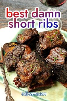 Braised Short Ribs are the Best Damn Short Ribs Braiser Recipes, Best Short Rib Recipe, Short Rib Recipes Oven, Ribs Recipe Oven, Cooking Short Ribs, Ribs Recipes, Boneless Short Ribs, Boneless Beef Short Ribs