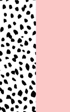 black and white spots on a pink background are seen in this graphic design for the cover of a book