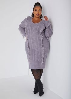 Plus Size Sweater Knee Dress Plus Size Cable Knit Midi Dress Dresses For Plus Size Women, Dresses For Plus Size, Cable Knit Dress, Cable Knit Sweater Dress, Sweater Duster, Church Dresses