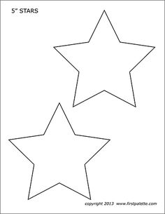 three stars are shown in black and white