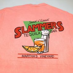 VTG 1980s HAWAII CRAZY SHIRTS SLAMMERS TEQUILA BAR Martha's Vineyard T SHIRT L Size Mens L    FLAWLESS CONDITION   100% AUTHENTIC QUALITY MADE The shirt measures from armpit to armpit 20"    and measures from top to bottom 31" The color is: Pink The fabric content is: 100% Cotton   GH8* The letters above are for us to locate the item in our collection    There are more large photos of this item at the bottom of the page                 About TheBestStuffEver Our goal is 100% CUSTOMER SATISFACTIO Tequila Bar, Crazy Shirts, Ice Cream Brands, Print Ideas, Weird Shirts, Martha's Vineyard, Marthas Vineyard, Drawing Inspo, Large Photos