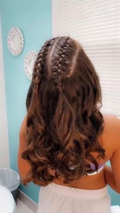 Front Hair Styles, Hair Up Styles, Penteado Cabelo Curto, Braids For Long Hair