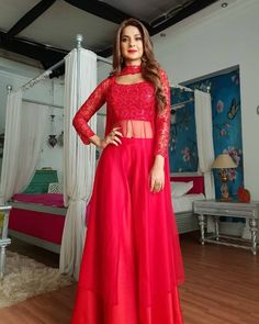 Red Plazo, Plazo Pant, Red Colour Dress, Set Pictures