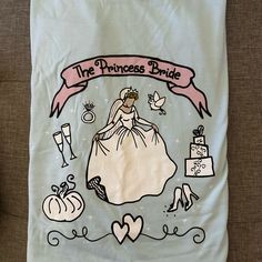 Brand New With Out Tags - Never Worn Cinderella And Princess Bride Mashup Themed Tshirt Great For A Disney Bride :) Disney Bride Outfit, Disney Princess Bachelorette Party, Subtle Disney Wedding, Princess Bachelorette Party, Disney Bachelorette Party, Cruise Bachelorette Party, Disney Bachelorette Parties, Bride Squad Shirt, Friendsgiving Food