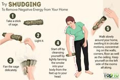 smudging Remove Negative Energy, Top 10 Home Remedies, Energy Clearing, Deep Cleaning Tips, Clear Negative Energy, Energy Cleanse