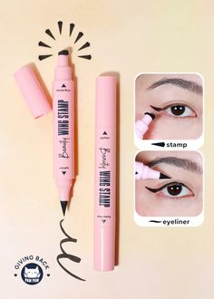 Eyeliner Marker, Point Eyeliner, Stamp Eyeliner, Dollar Makeup, Shop Miss A, Dollar Store Diy Projects, Paw Paw, Butylene Glycol, Winged Liner