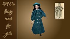 1890s fancy coat for girls | Vintage Simstress on Patreon 1890 Dress, Fancy Coat, Sims Challenge, Casual T Shirt Dress, Sims 4 Children, Sims Building