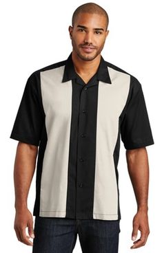 Camp Style, Bowling Shirt, Port Authority, Camp Shirt, Bowling Shirts, Coconut Shell, Camping Shirt, Work Shirts, Mens Shirt Dress