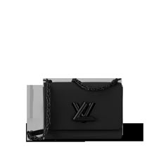 LOUIS VUITTON® - Twist Mm - All Black Lv Bag Black, Louis Vuitton Bag Black, Expensive Purses, Lv Twist, Breton Stripes, Trunk Bag, Latest Bags, Louis Vuitton Official, Wallet Pouch