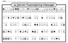 the thanksgiving message worksheet for kids to practice their handwriting and writing skills with