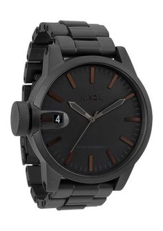 The Chronicle SS in Matte Black, Nixon Classy Watches, Black Watch, Men's Accessories