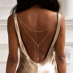 Backdrops Necklace, Low Back Dresses, Jewelry Styles, Back Necklace, Dress Handmade, Necklace Wedding, Wedding Bridal Jewellery, Back Jewelry, Wedding Necklace