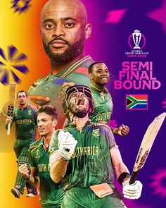 the australian cricket team is featured in this promotional image for the semi final bound tournament