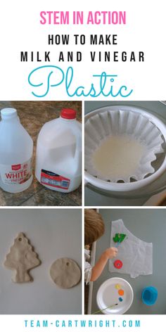 how to make milk and vinegar plastic