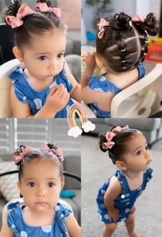 Toddler Hairstyles Girl Fine Hair, Baby Girl Hairstyles Curly, Easy Toddler Hairstyles, Hairstyles Casual, Hair Half Up Half Down