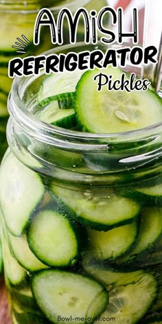 Tall mason jar of cucumber slices turned pickles with Pinterest overlay. Ice Box Pickles, Ice Box Pickles Recipes, Sweet Refrigerator Pickles, Pickles Homemade Easy, Homemade Refrigerator Pickles, Refrigerator Pickles Dill, Refrigerator Pickle Recipes, Pickled Vegetables Recipe, Pickle Recipes Homemade