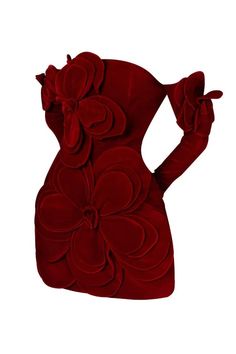 Red Applique Dress, 3d Flower On Dress, Velvet Flower Dress, Red Rose Dress Outfit, Statement Mini Dress, 3d Applique Dress, Birthday Dress With Flowers, Mini Red Dress Outfit, 3d Dress Design