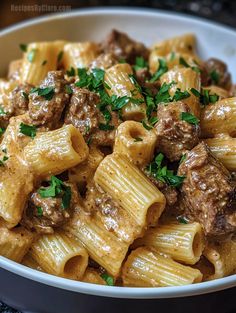 Creamy Parmesan Beef with Rigatoni - Savory Comfort Food - Recipes By Clare Creamy Parmesan Beef With Rigatoni, Beef Stew Pasta, Parmesan Beef, Creamy Rigatoni, Rigatoni Recipes, Beef Pasta Recipes, Rigatoni Pasta, Savory Dinner, Cozy Dinner