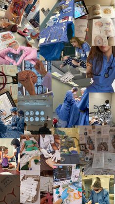 collage of images showing various people working on medical equipment